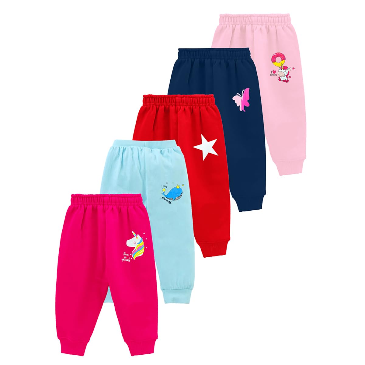 Kuchipoo Multicolor Pajamas for Baby Girls
