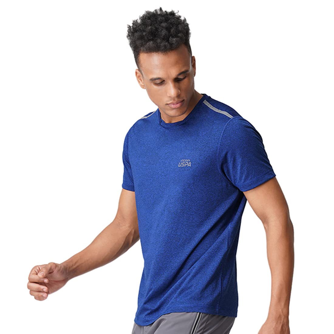 U. S. POLO ASSN. Men Reflective Logo T-Shirt - Blue - Image 2