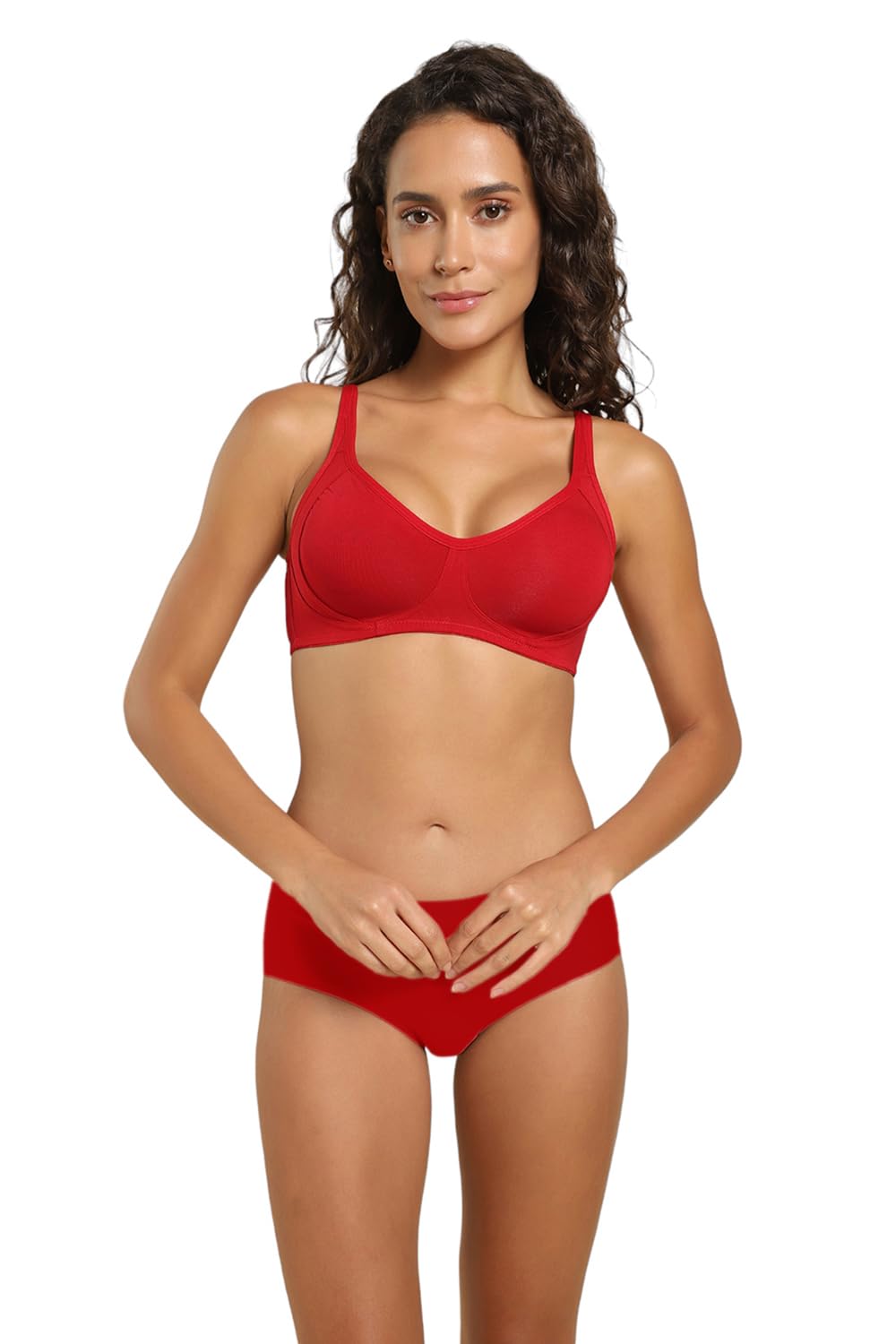 Van Heusen Wireless Bra for Women - Red