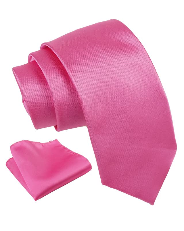 Axlon Pink Silk Necktie Set for Men