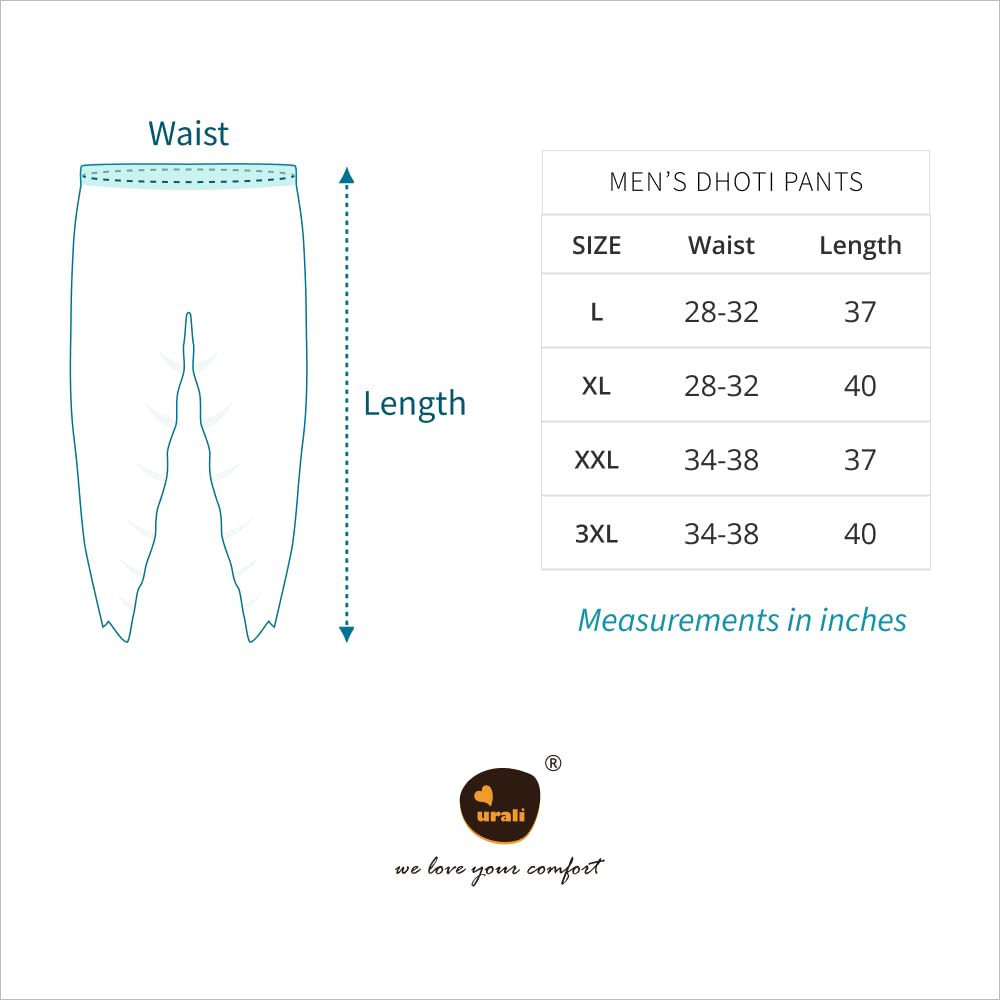 Urali Men Mehndi Green Cotton Dhoti Pants - Image 4