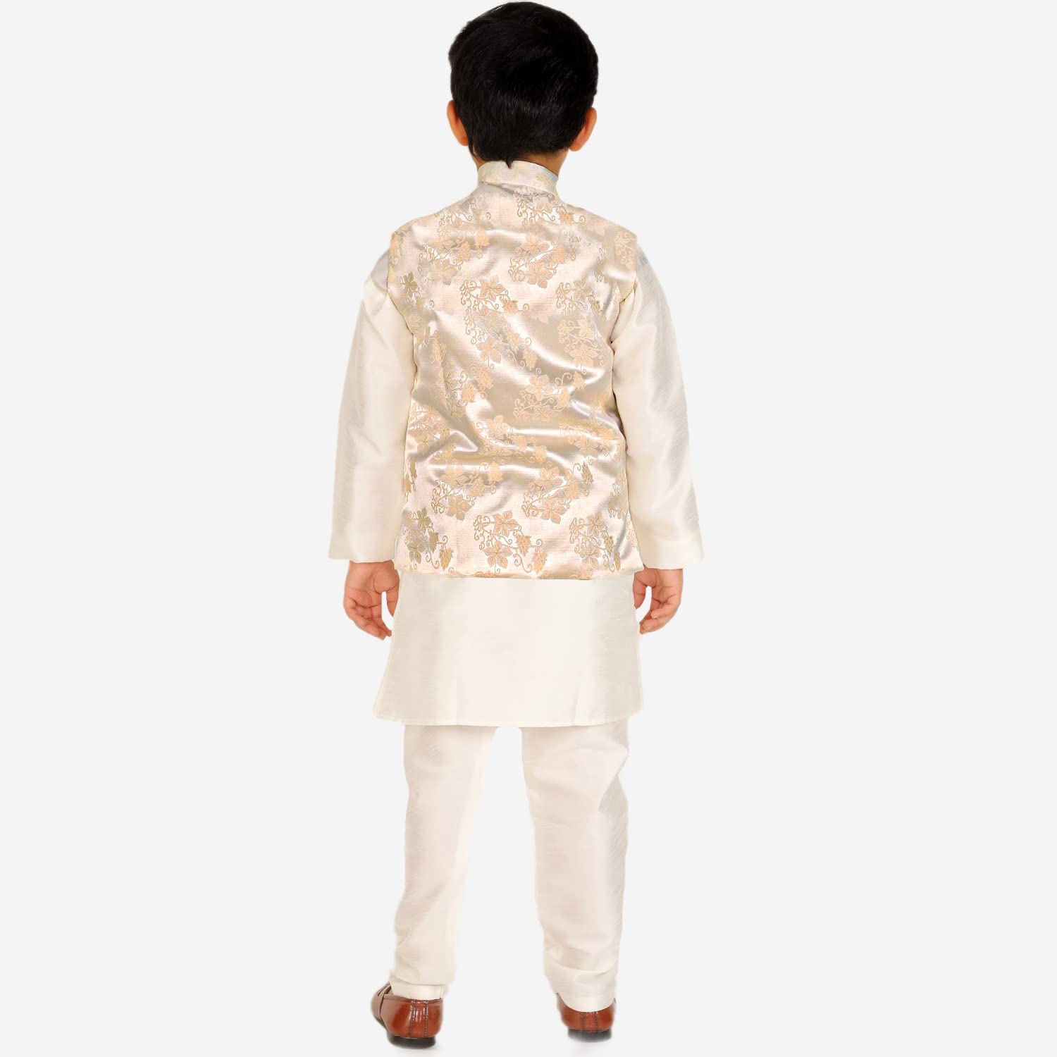 Pro-Ethic Kurta Pajama Set for Kids Boys - Silk Floral - Image 4