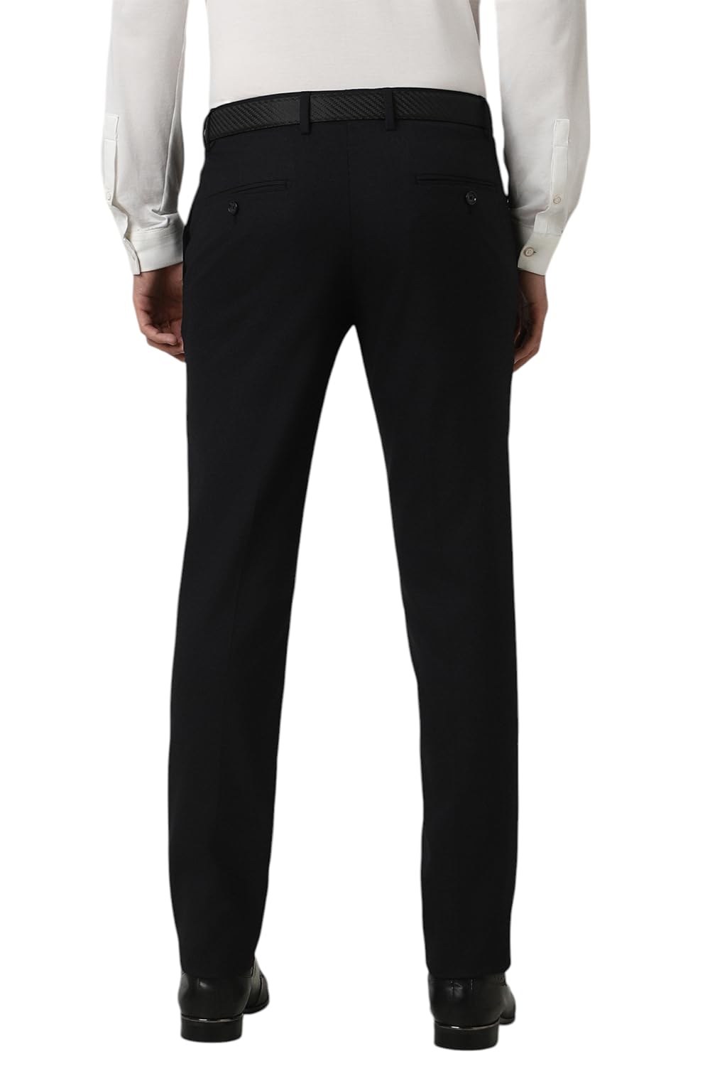 Peter England Men's Black Formal Trousers - Image 3