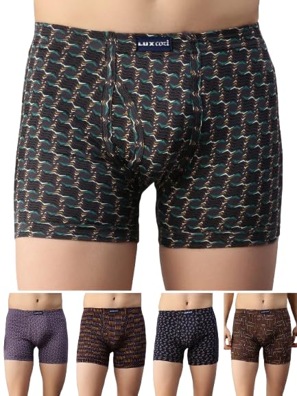 Lux Cozi Men Inner Elastic Long Printed Trunk