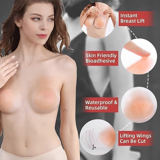 DClub Nipple Covers for Women - Adhesive Silicon - Image 3