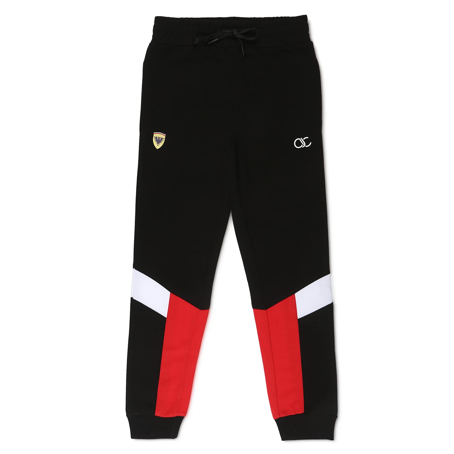 Alan Jones Boys Black Cotton Track Pants