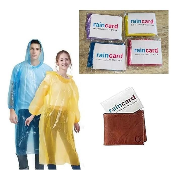 GOVINDGOPAL Unisex Disposable Rain Poncho Waterproof - Image 3