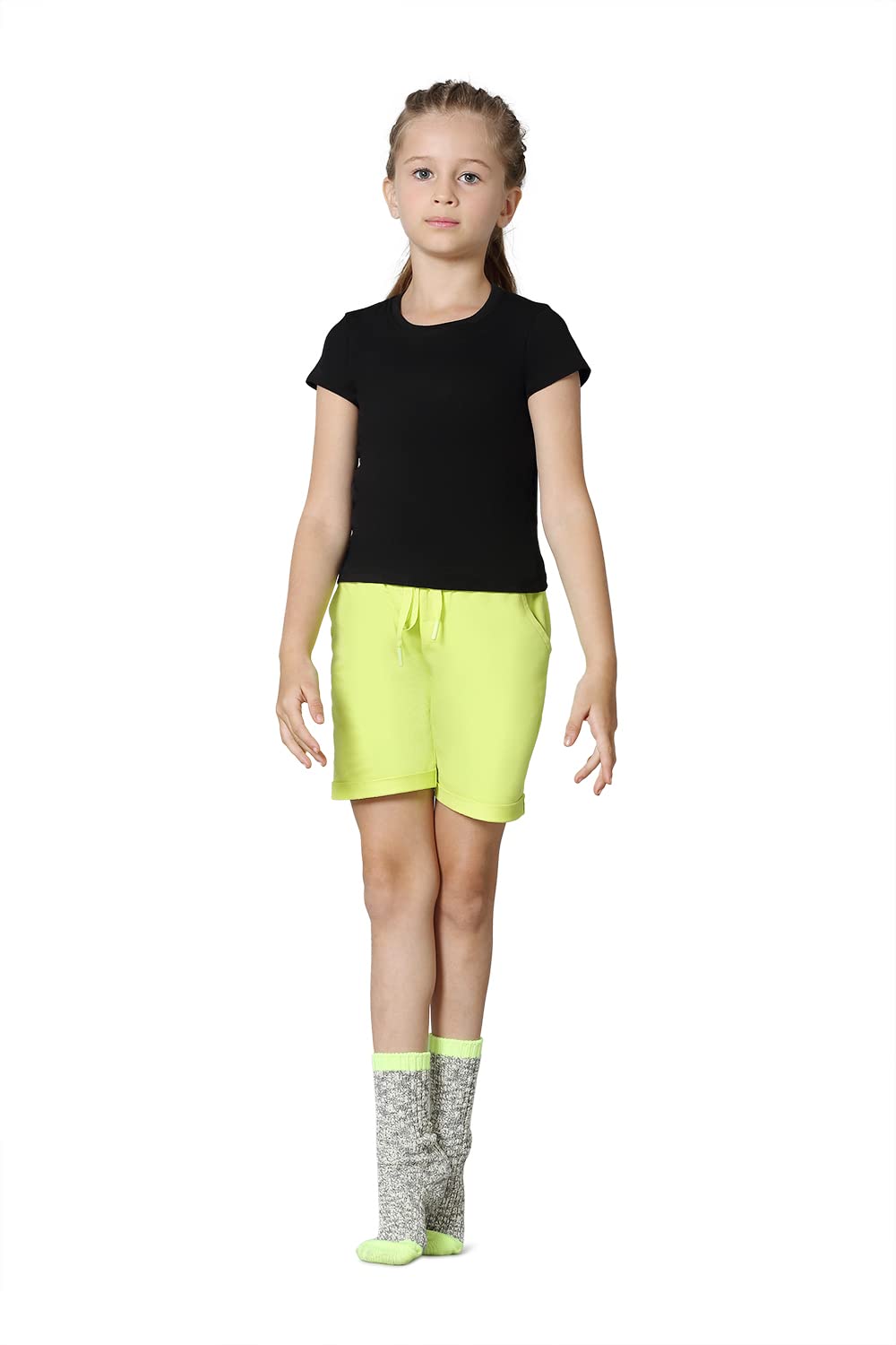 Van Heusen Girls Cotton Shorts - Wild Lime