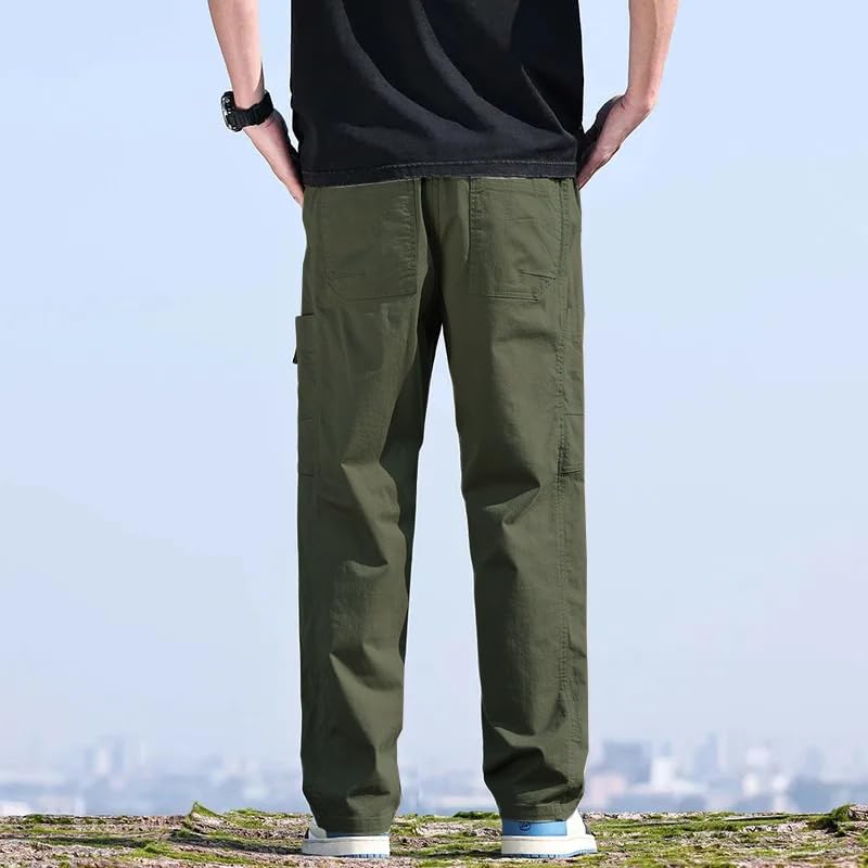 LOUIS SENSE Men's Cargo Pants - Green - Image 4