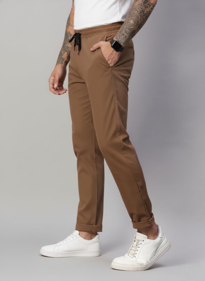 ENDEAVOUR WEAR Men's Brown Casual Trouser - Image 4