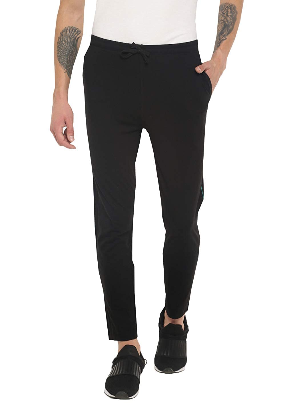 Dollar Mens Cotton Trackpant - Black