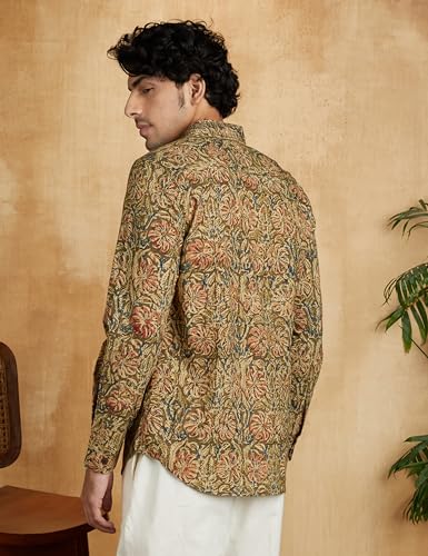 Amazon Men's Ethnic Shirt - Olive - Image 2