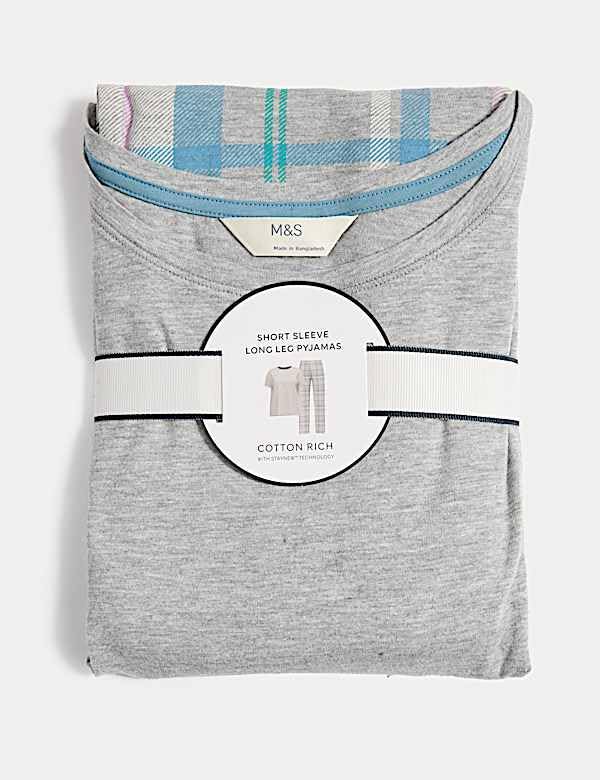 GarbGlide Cotton Rich Leaf Print Pyjama Set - Image 2