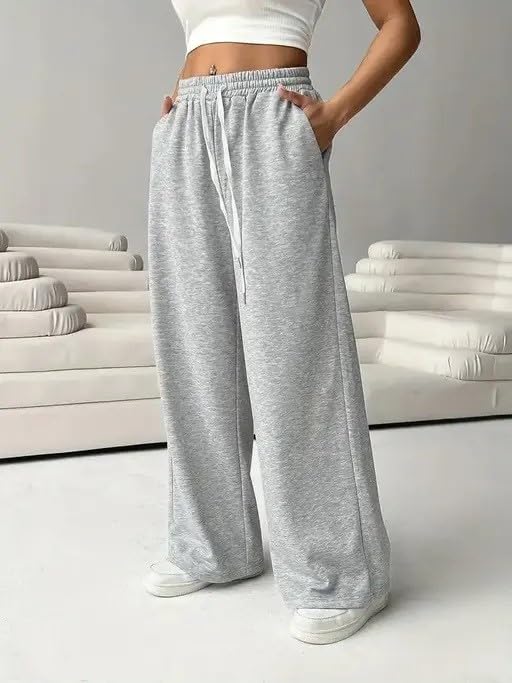 iKnaa Grey Cotton Trousers for Women - Image 2