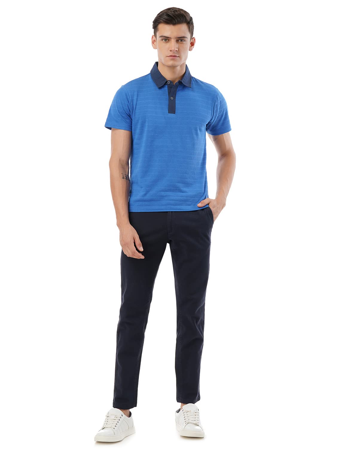 FYLTR Men's Polo Shirt - Blue - Image 5