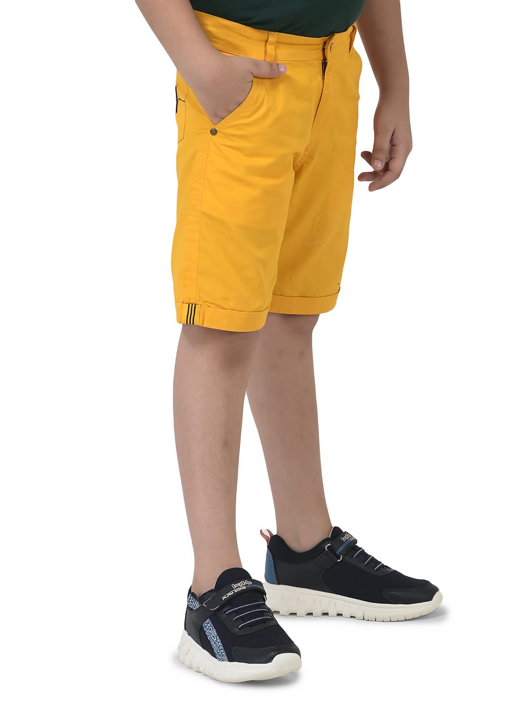 Cub McPaws Boys Cotton Blend Shorts - Yellow - Image 3