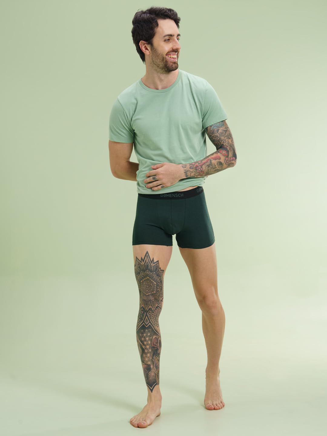 DAMENSCH Men's Cotton Trunks - Peppermint - Image 3