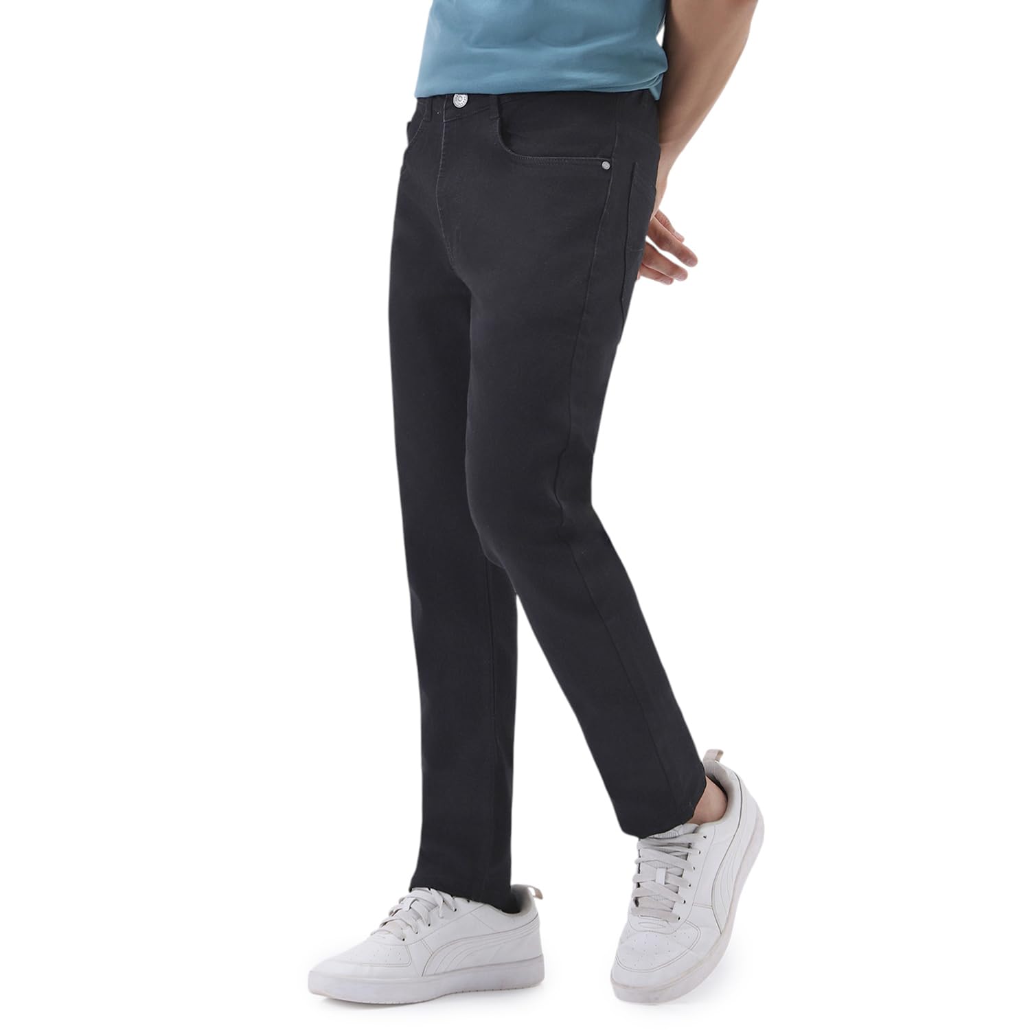 Urbano Men's Black Stretch Jeans