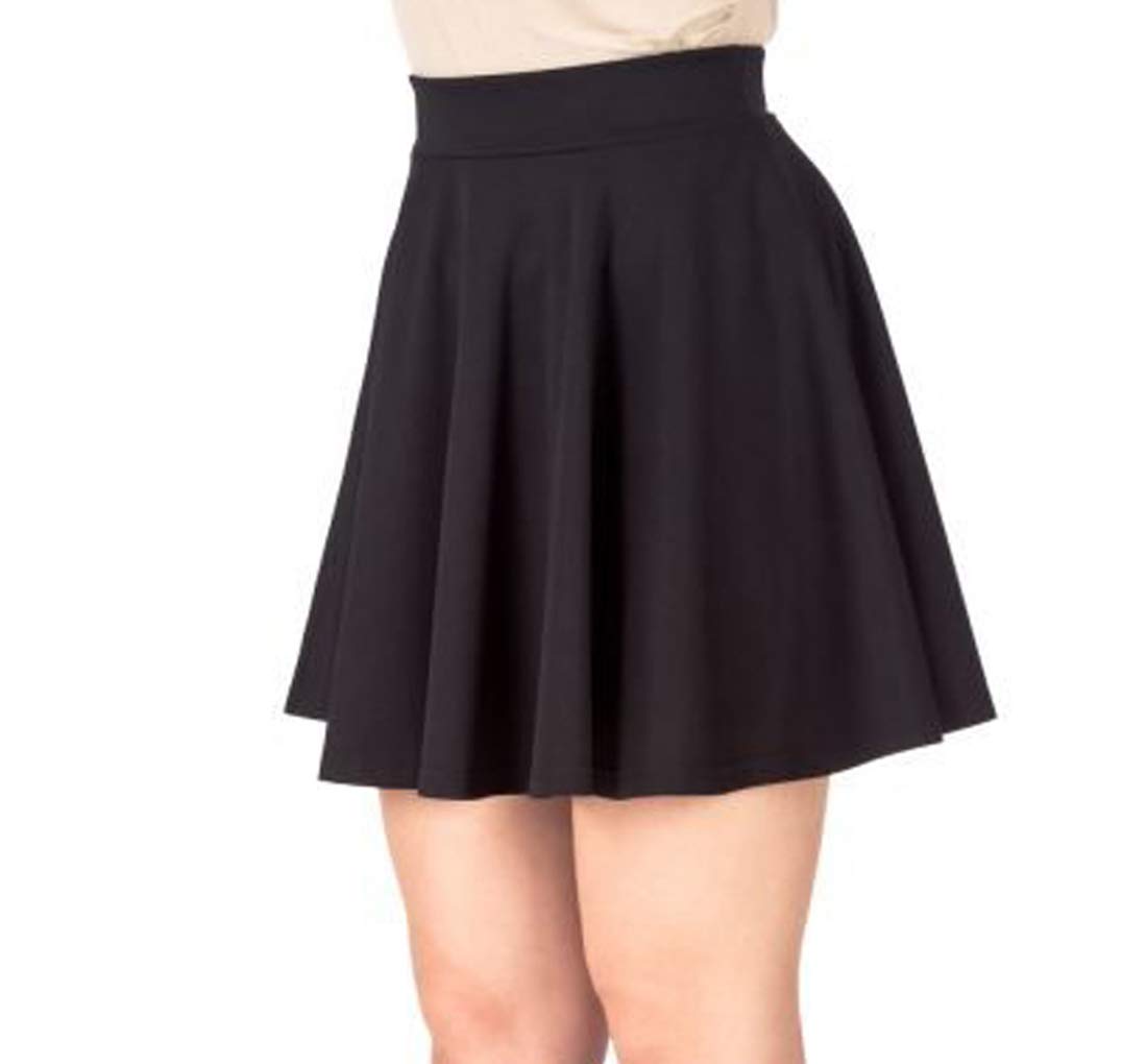 Stars Women Cotton Midi Skirt - Black - Image 4