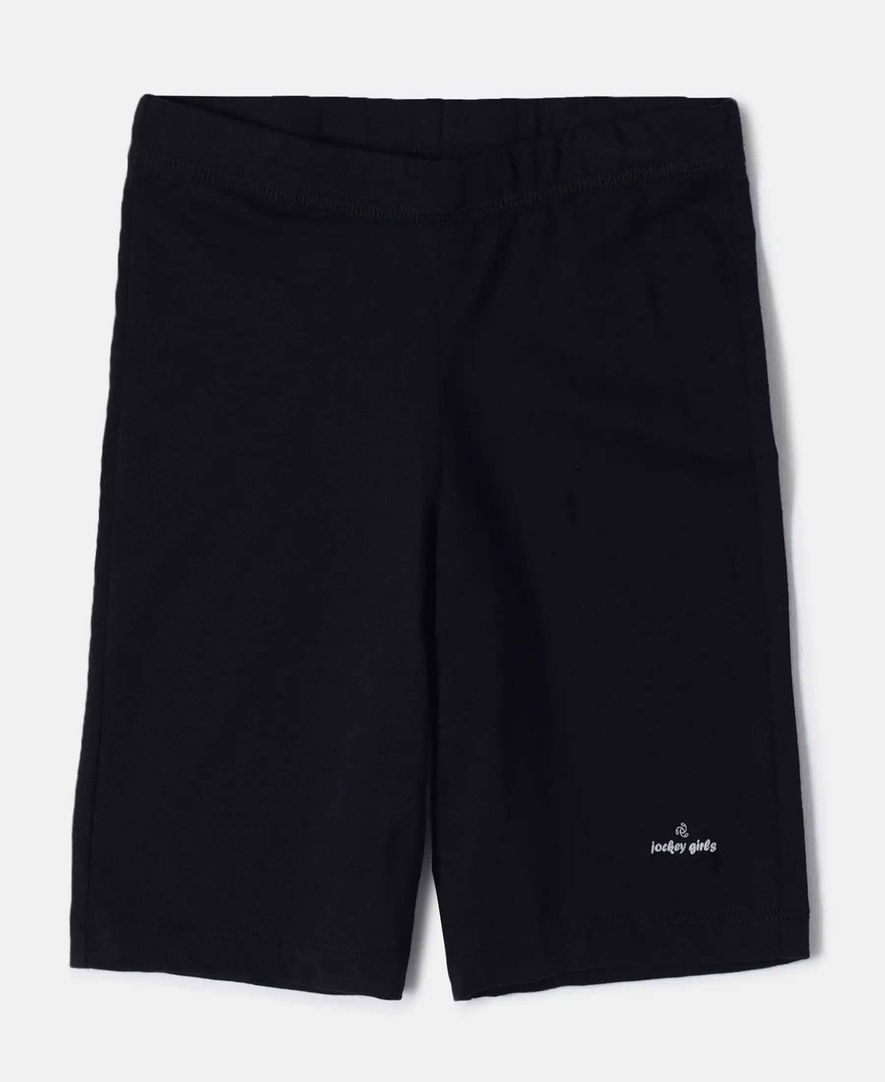 Jockey Girl's Cotton Stretch Shorties - Black - Image 4