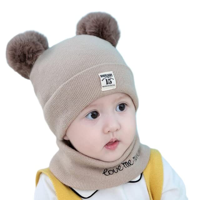 SYGA Unisex Baby Knit Cap - Beige