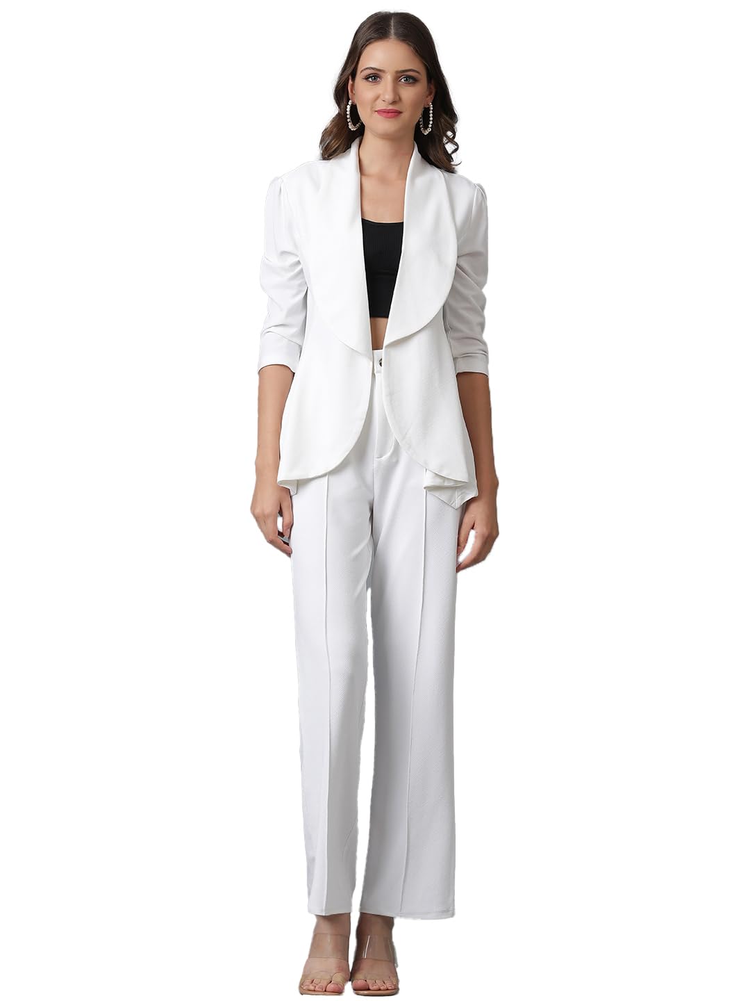 KOTTY Snow White Blazer & Trouser Set for Women