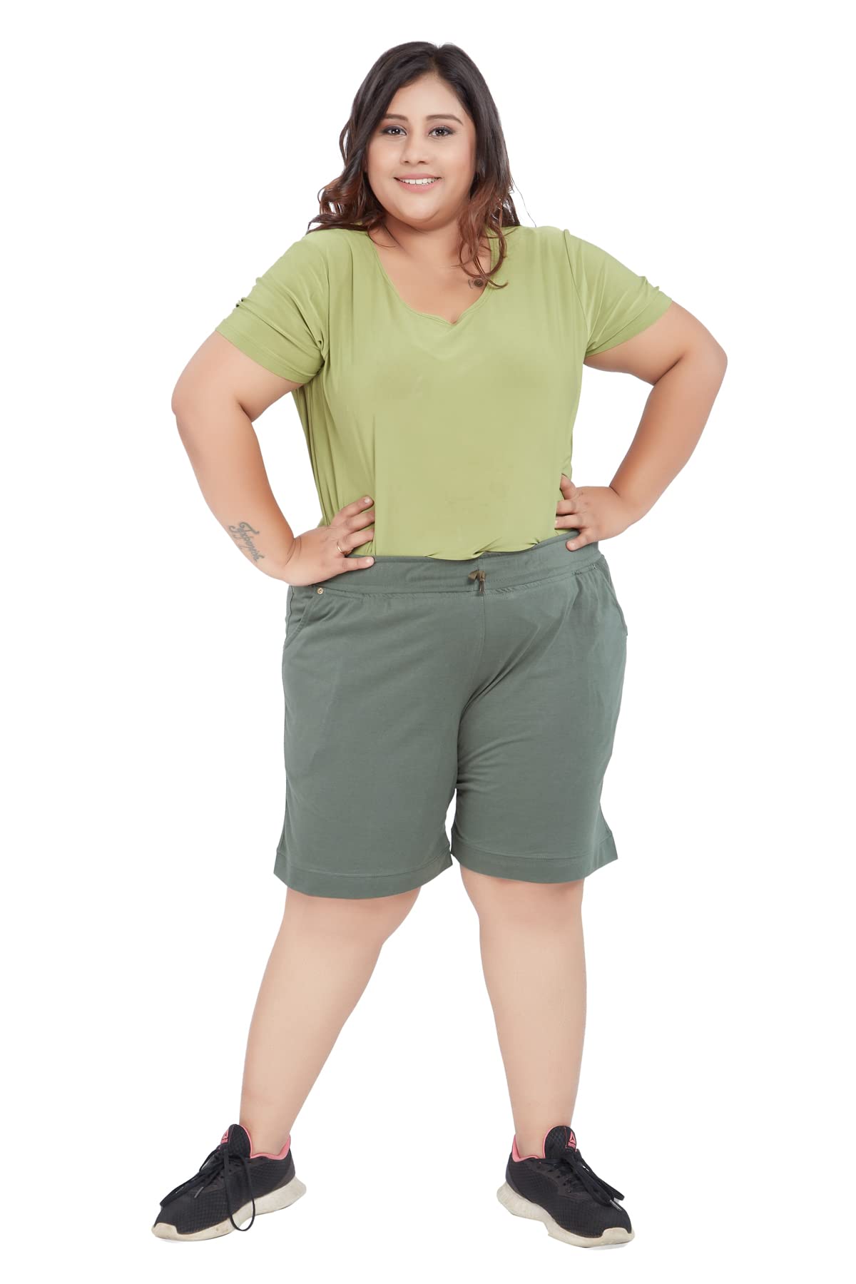 CUPID Women Plain Barmunda Shorts - Image 5