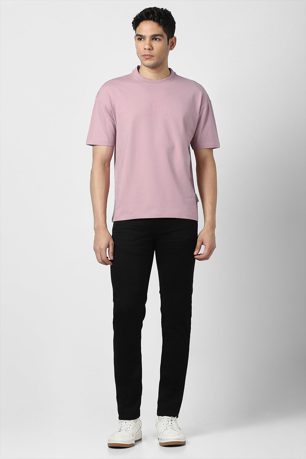 Van Heusen Men's Pink Cotton T-Shirt - Image 5