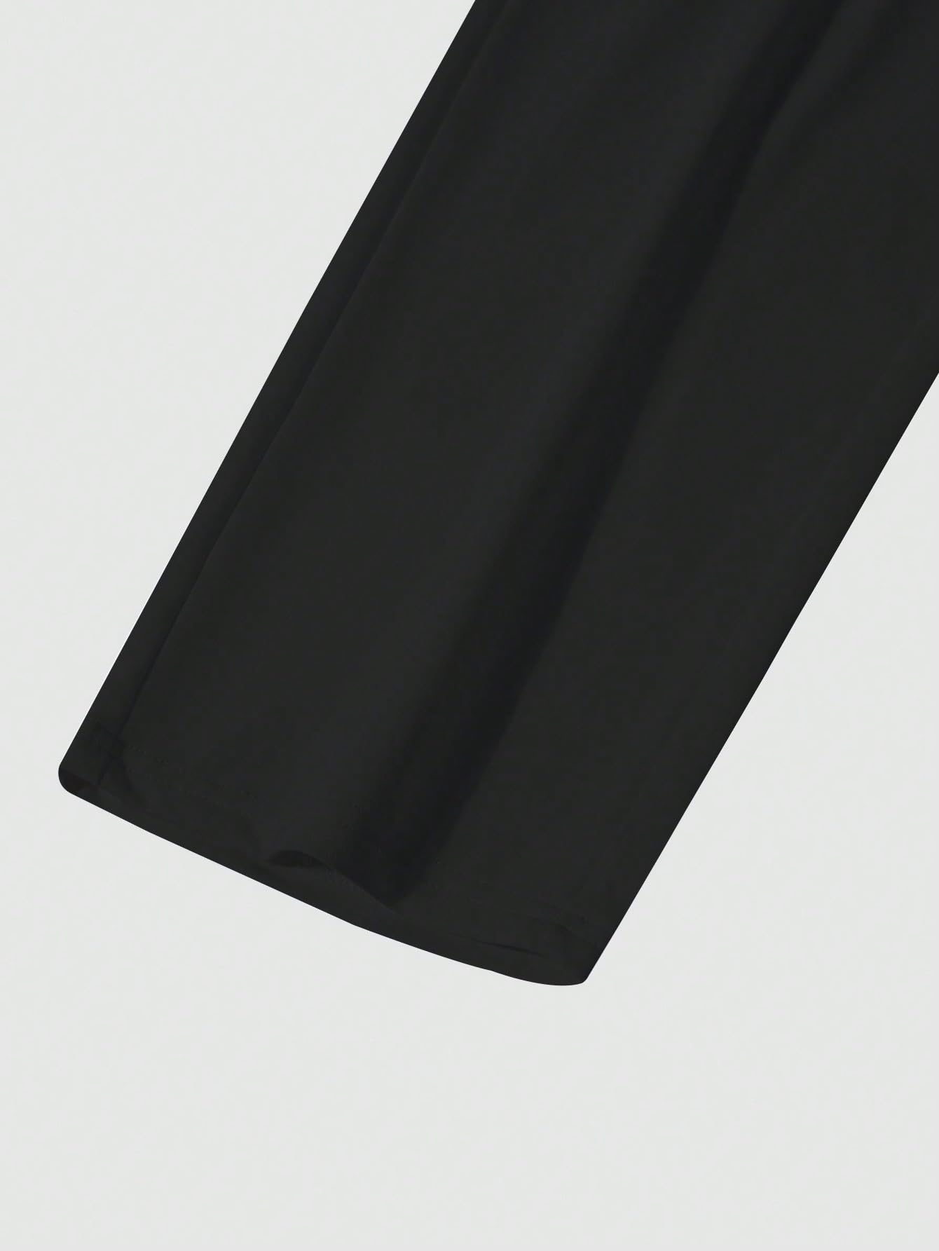 dockstreet Mens High Rise Baggy Jogger Sweatpants - Black - Image 3