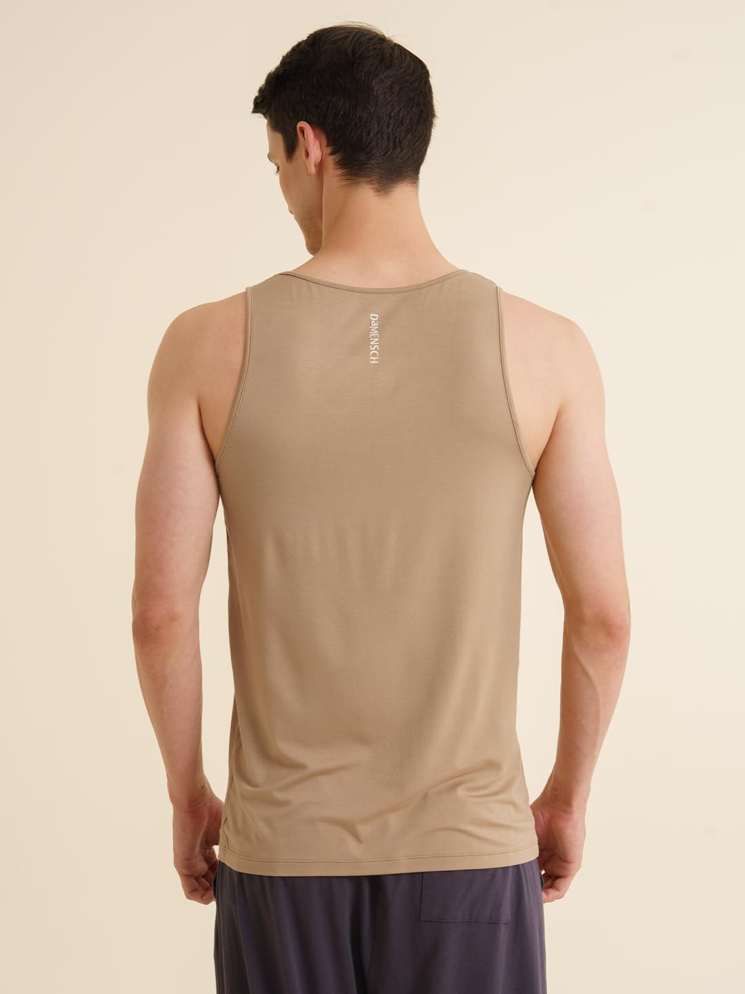 DAMENSCH Bamboo Spandex Vest for Men - Tannin - Image 3