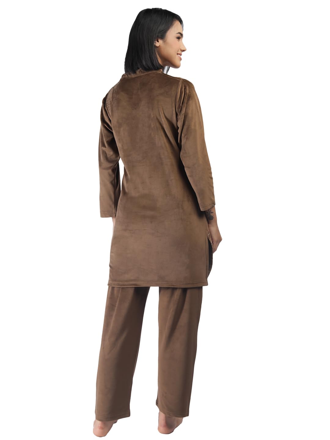 Duchess Women's Velvet Printed Nightsuit - Image 3