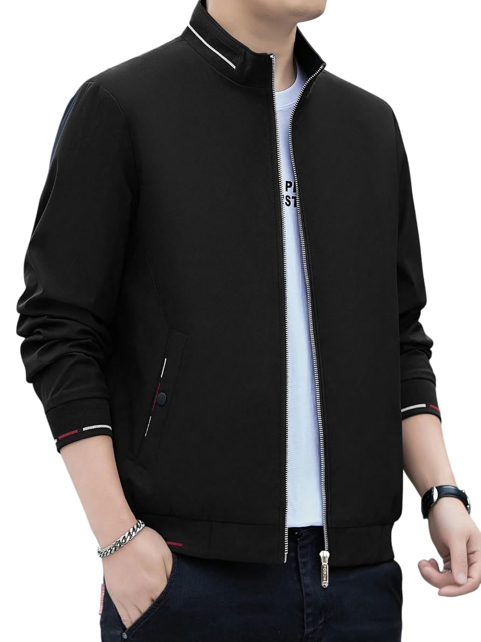JVX Men's Black Bomber Jacket