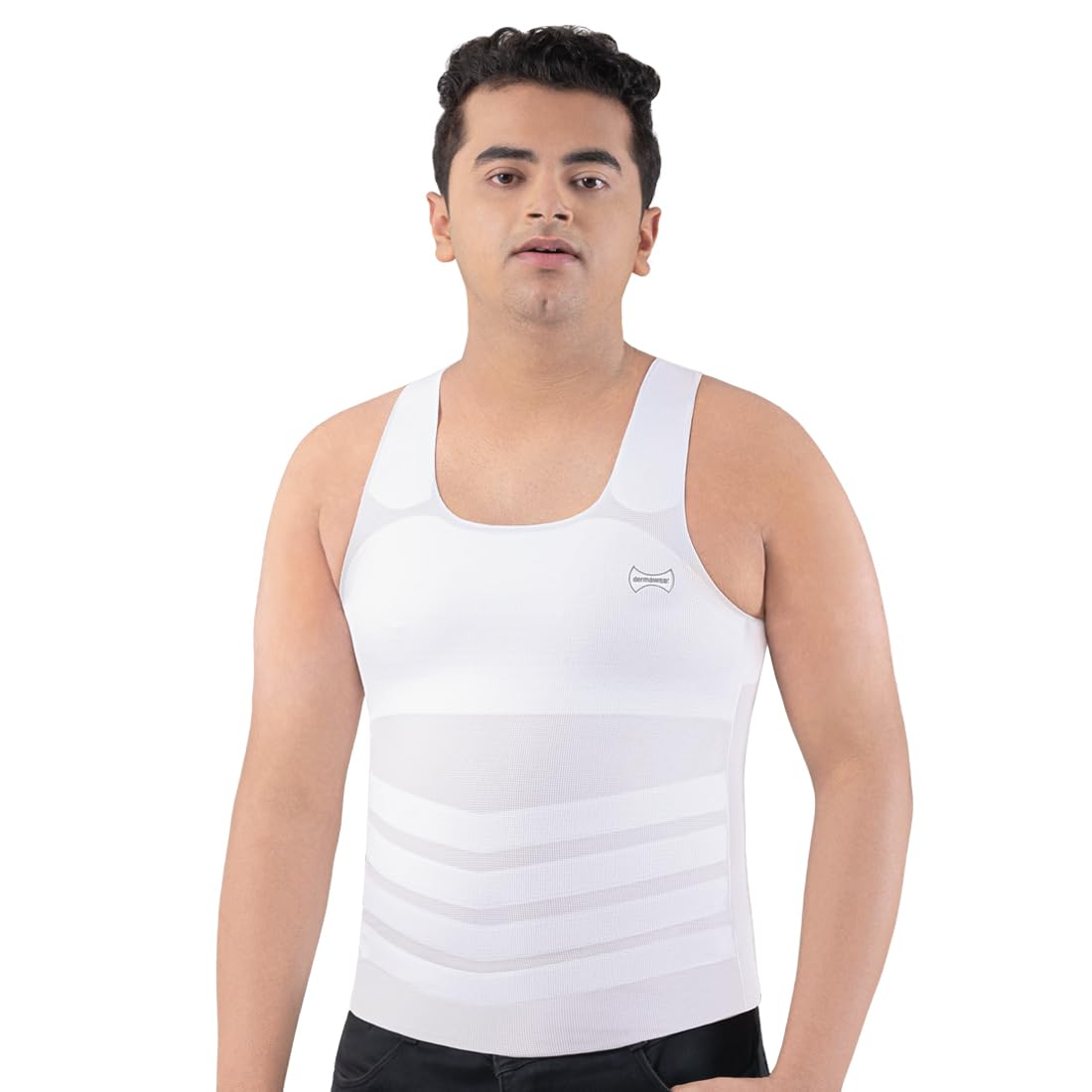Dermawear Men's Slimming Vest - White