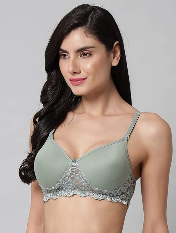 Emavic Women's Cotton Blend Padded T-Shirt Bra - Image 4