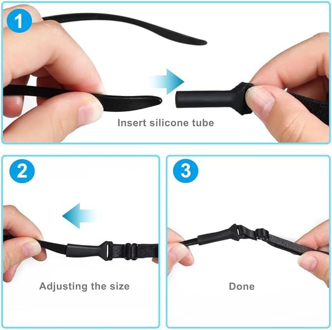 Dazzliq Adjustable Eye Glass Straps - Anti-Slip - Image 4
