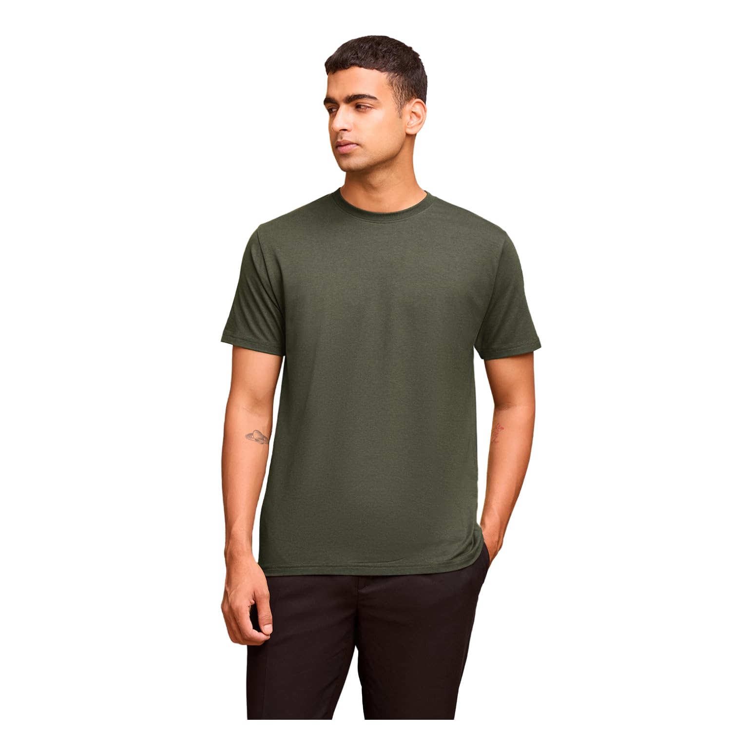 Wellbi Bamboo Men's Tshirt - Deep Olive