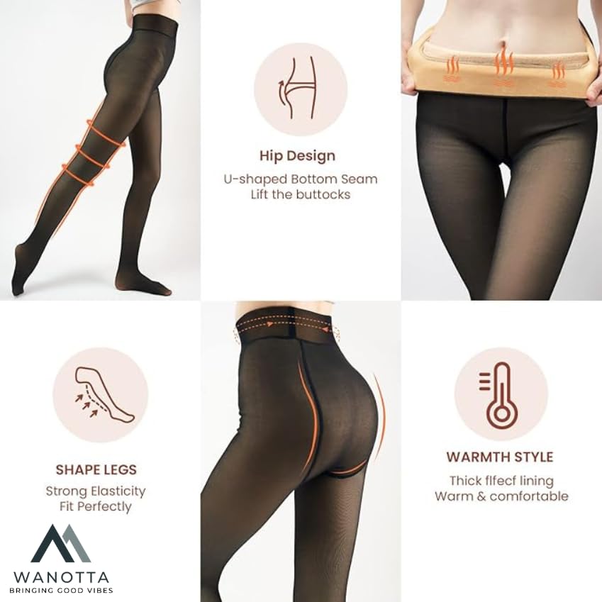 Wanotta Women Thermal Leggings - Velvet Touch - Image 2