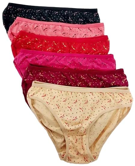 Multicolor Floral Printed Cotton Panties for Women