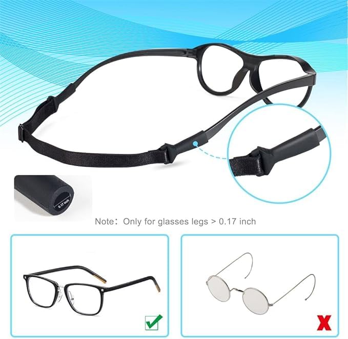 Dazzliq Adjustable Eye Glass Straps - Anti-Slip - Image 5