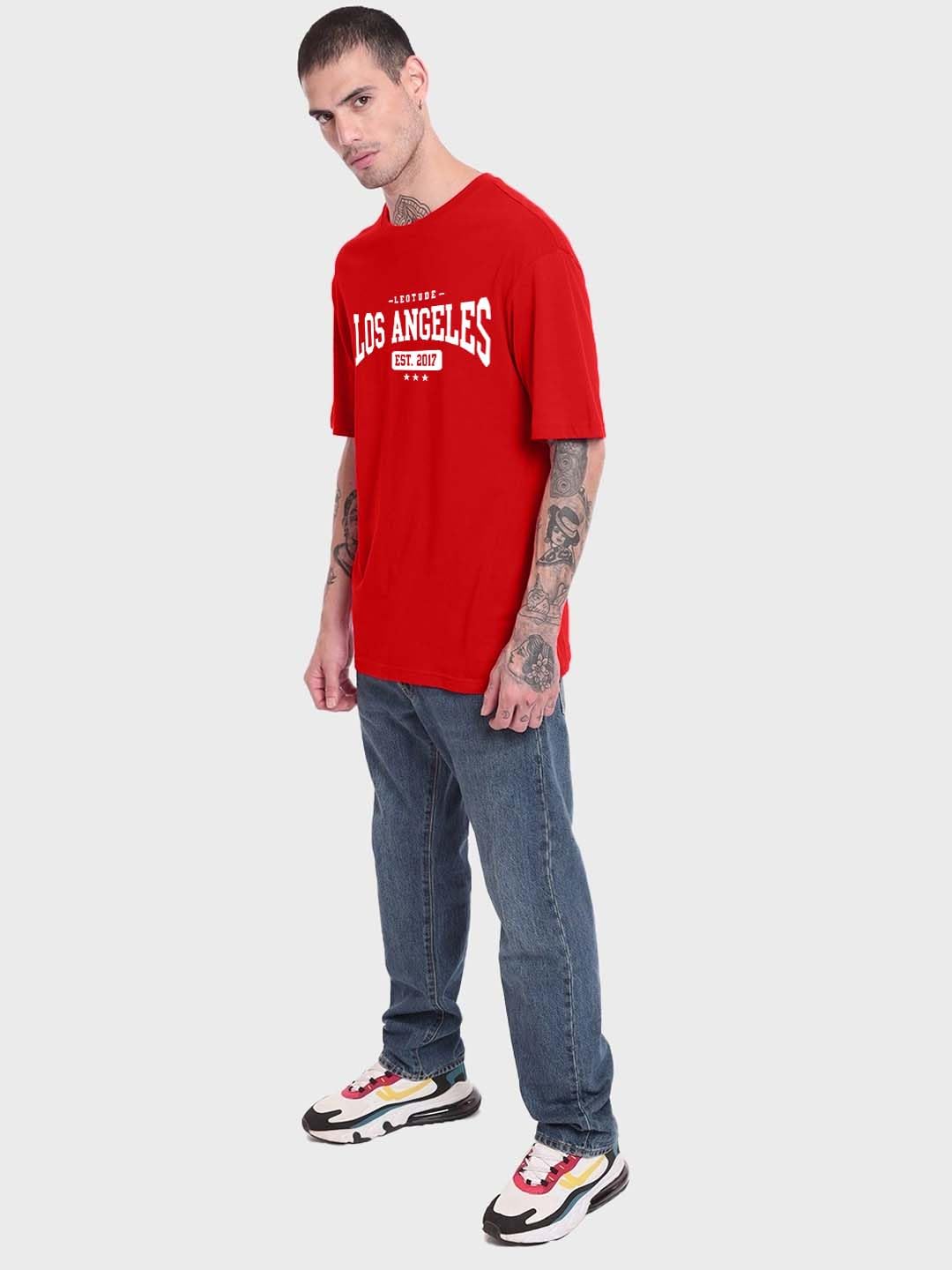 LEOTUDE Men's Graphic Print Tshirt - Black - Image 5