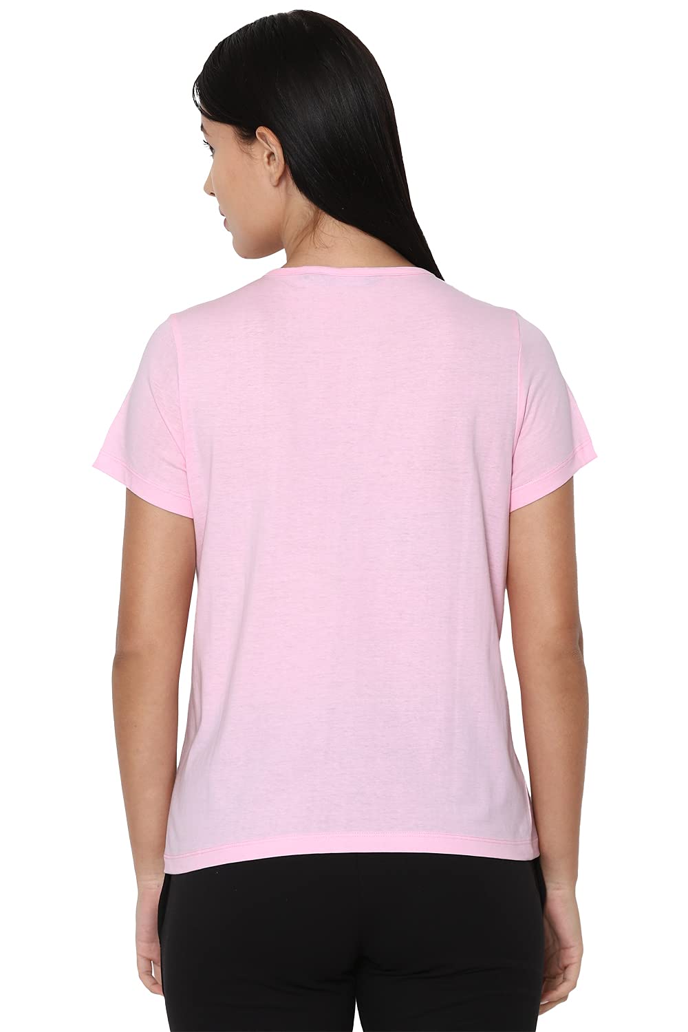 Allen Solly Women's Cotton T-Shirt - Light Pink - Image 3