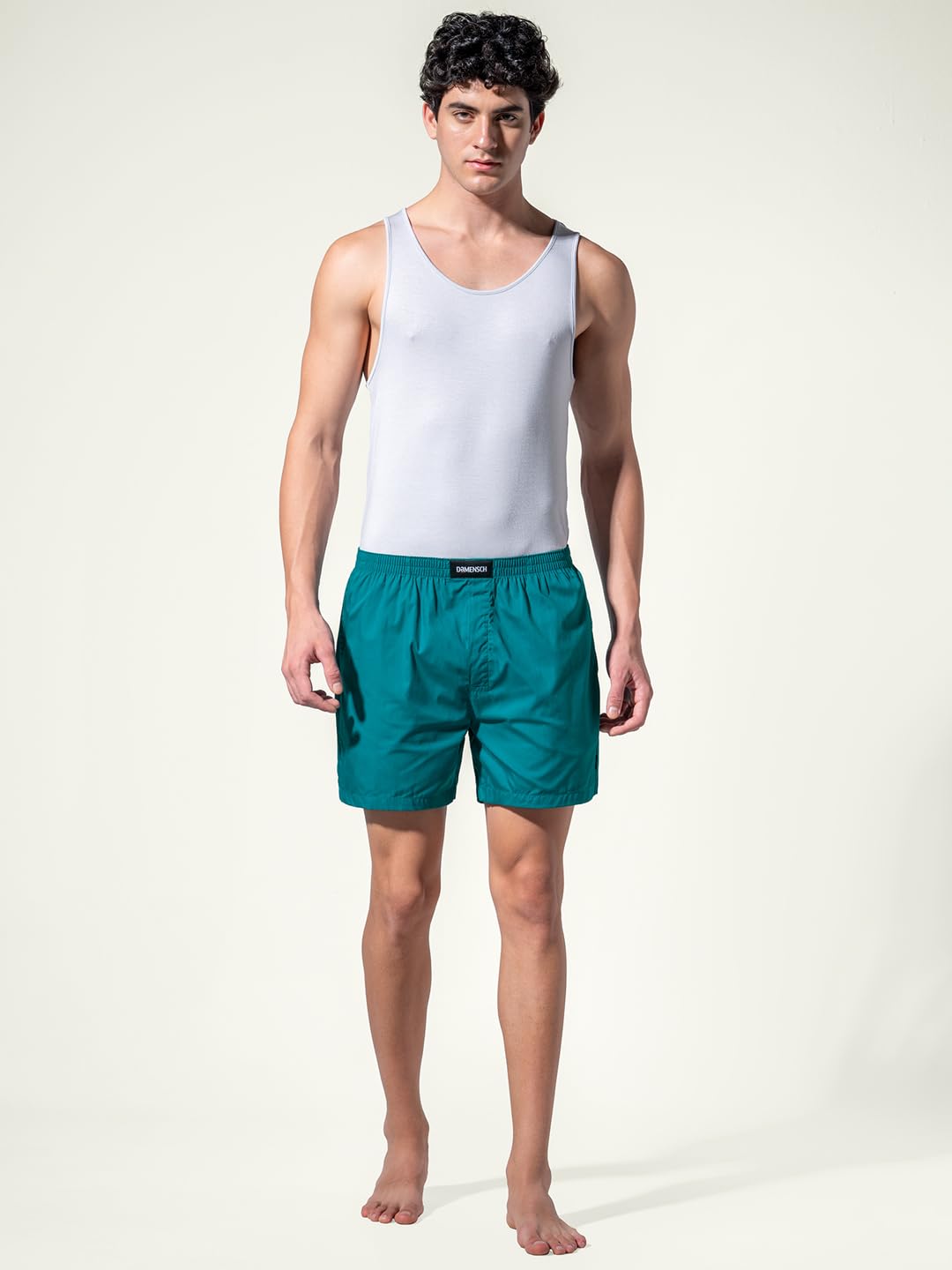 DAMENSCH Men's Cotton Boxers - Havana Blue - Image 3