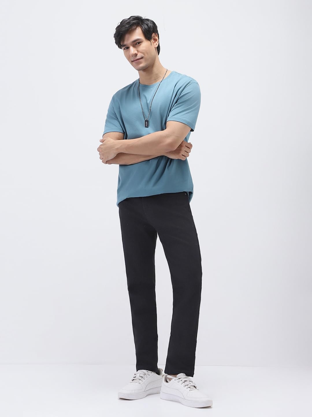 Urbano Men's Black Stretch Jeans - Image 5