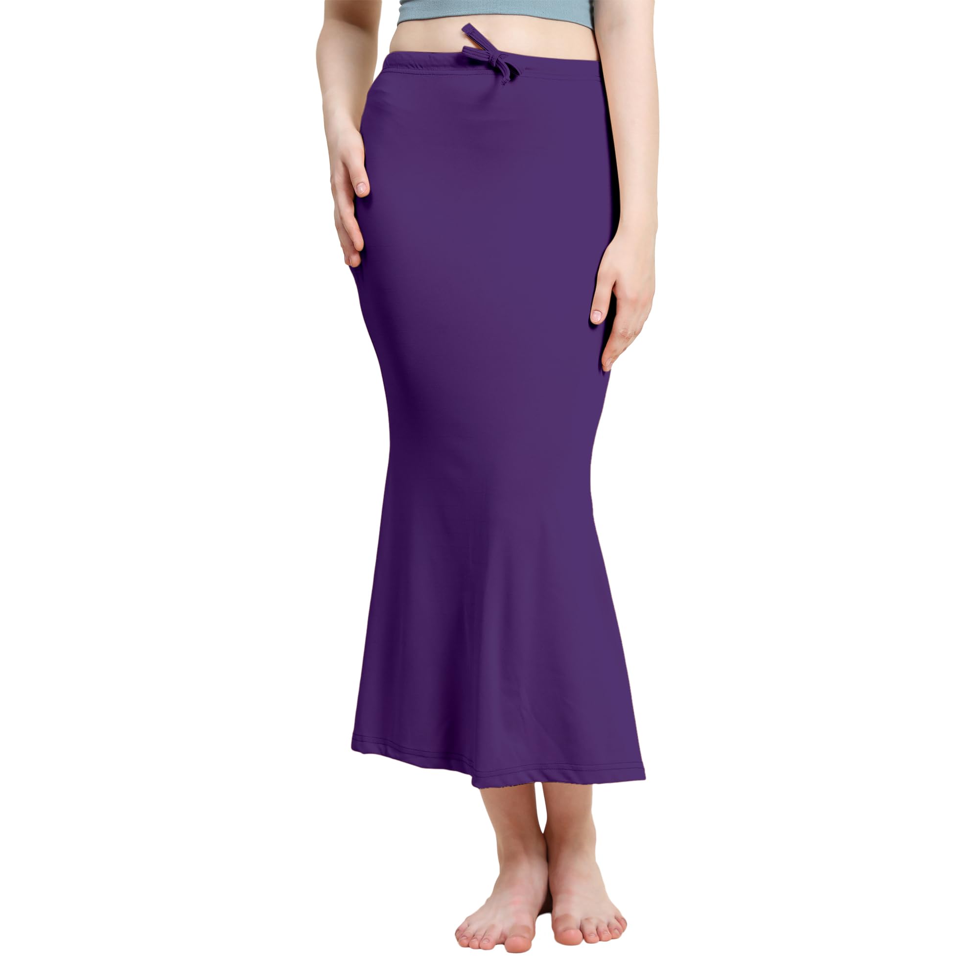 GarbGlide Lycra Saree Shapewear for Women - Purple - Image 5