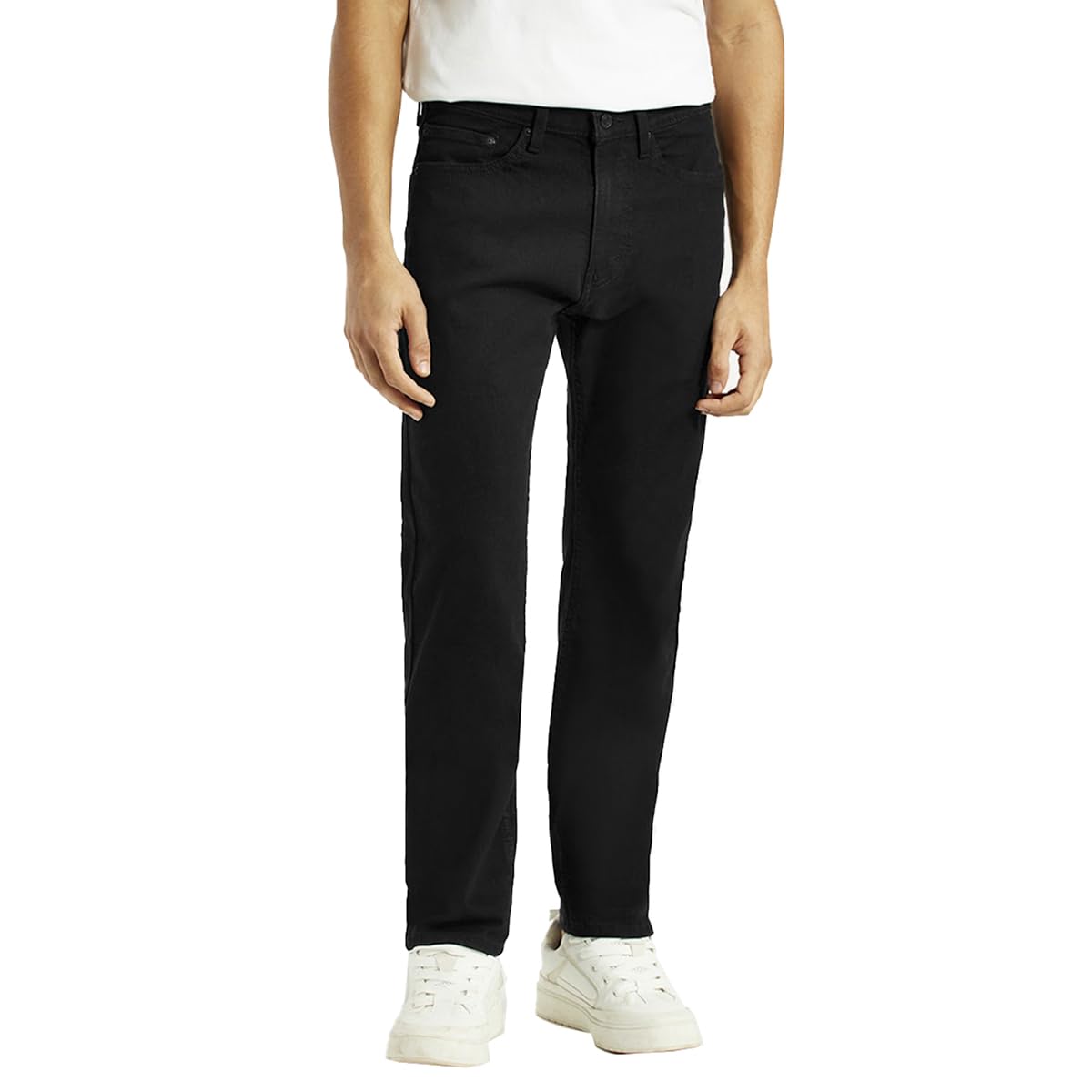 Levi's Men's Black Straight Fit Jeans