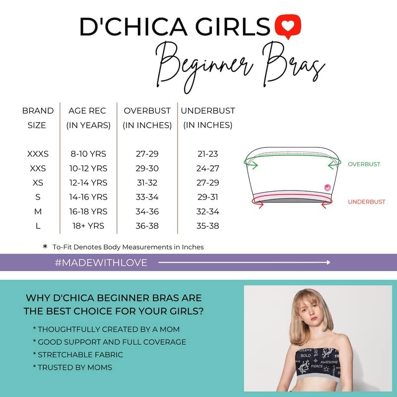 DChica Slip-on Strapless Bra for Teenagers - Image 2