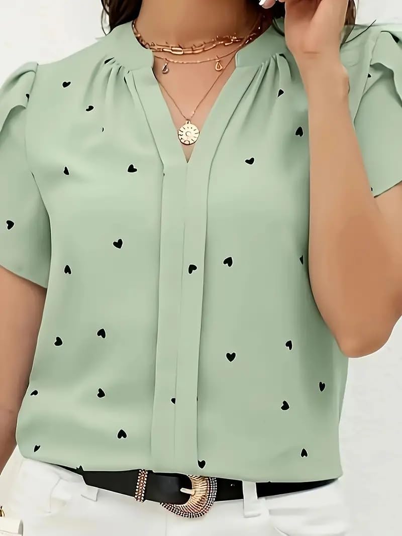 Bollyclues Women's Green Printed Top - Image 2