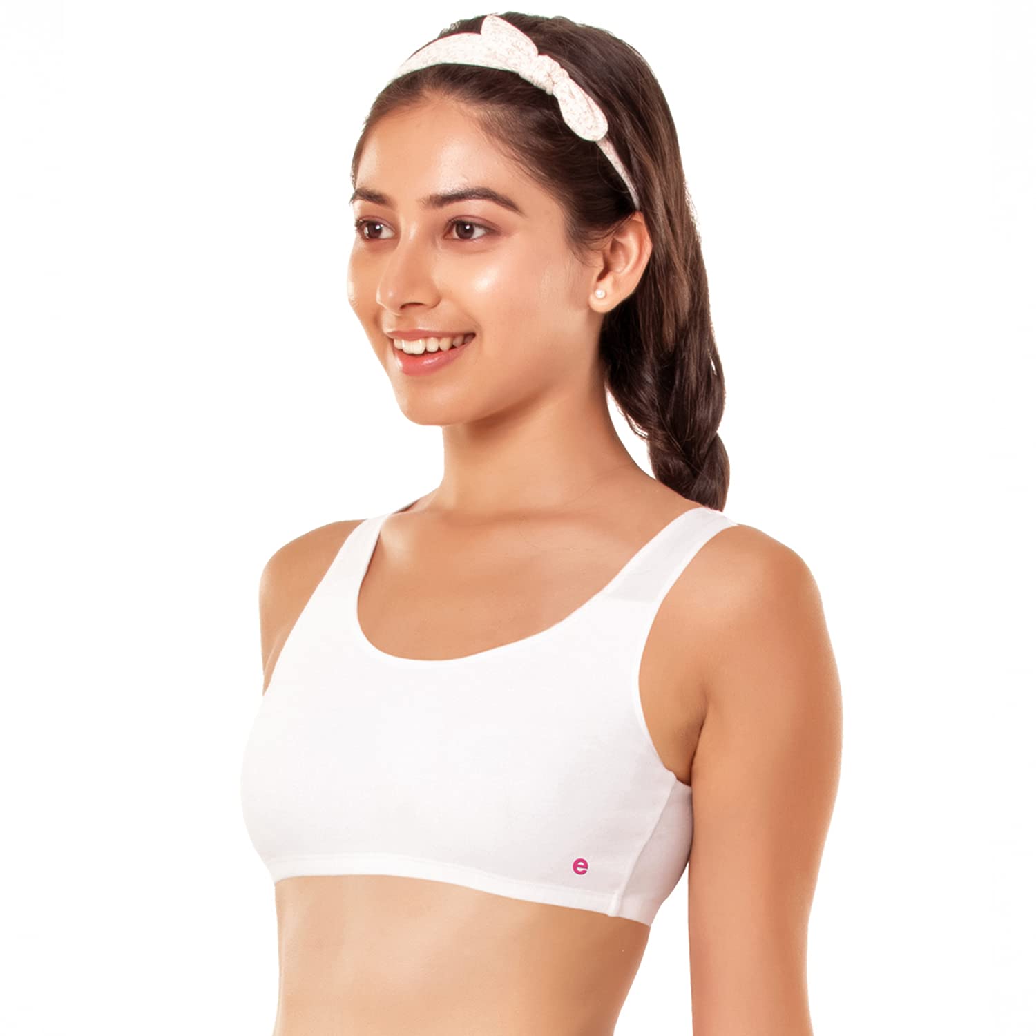 Enamor Women's Non-Padded Wireless Bra - White - Image 4