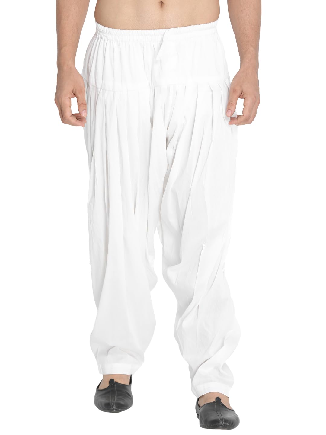 Vastramay Men's White Patiala Pyjama