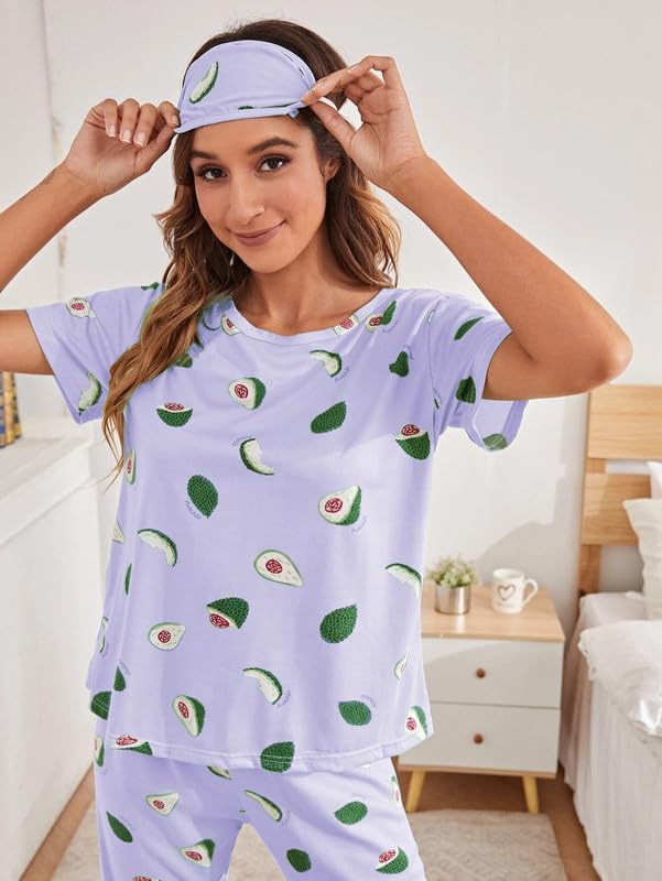 SMOWKLY Printed Night Suit Set for Women - Image 4